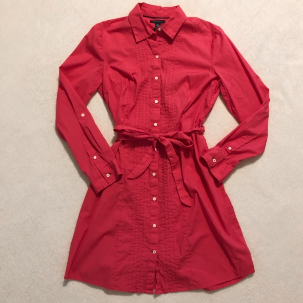 Timmy Hilfiger Button Down Collared Shirt Dress